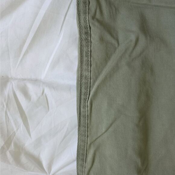 Quince Women’s Organic Cotton Twill Pant Olive Green 31 Straight Cropped Stretch - Picture 11 of 12